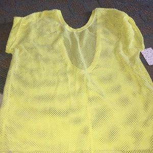 Free people mesh low back top